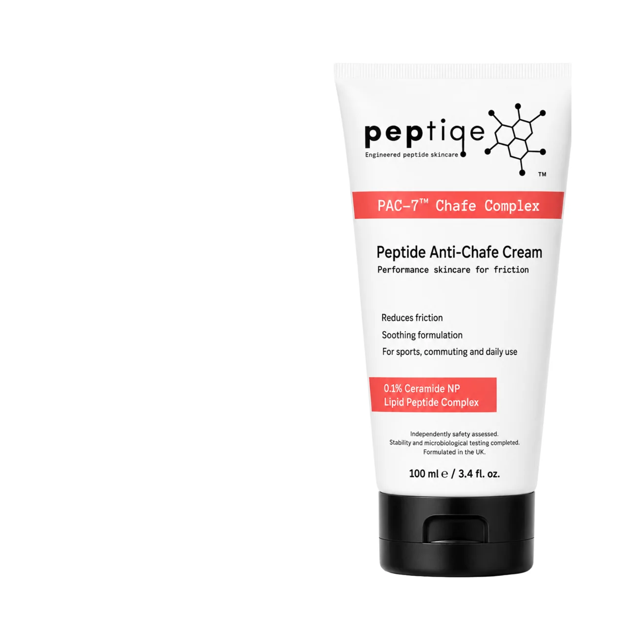 Peptiqe PAC-7 peptide anti-chafe cream tube