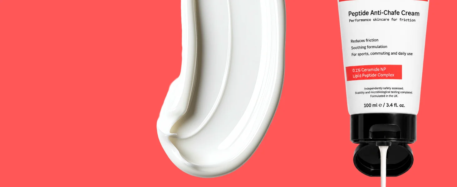 Close-up of PAC-7 anti-chafe cream smooth texture